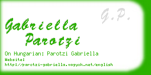 gabriella parotzi business card